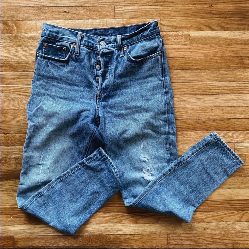 Levi Wedgie Fit Jeans BUTT RIP